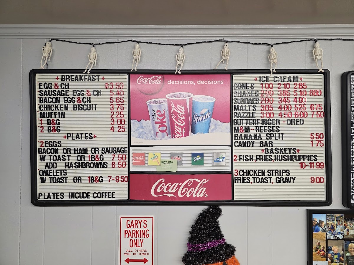 Menu Gary's Drive In-3