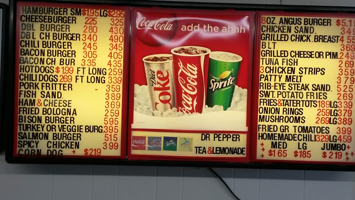 Menu Gary's Drive In-7