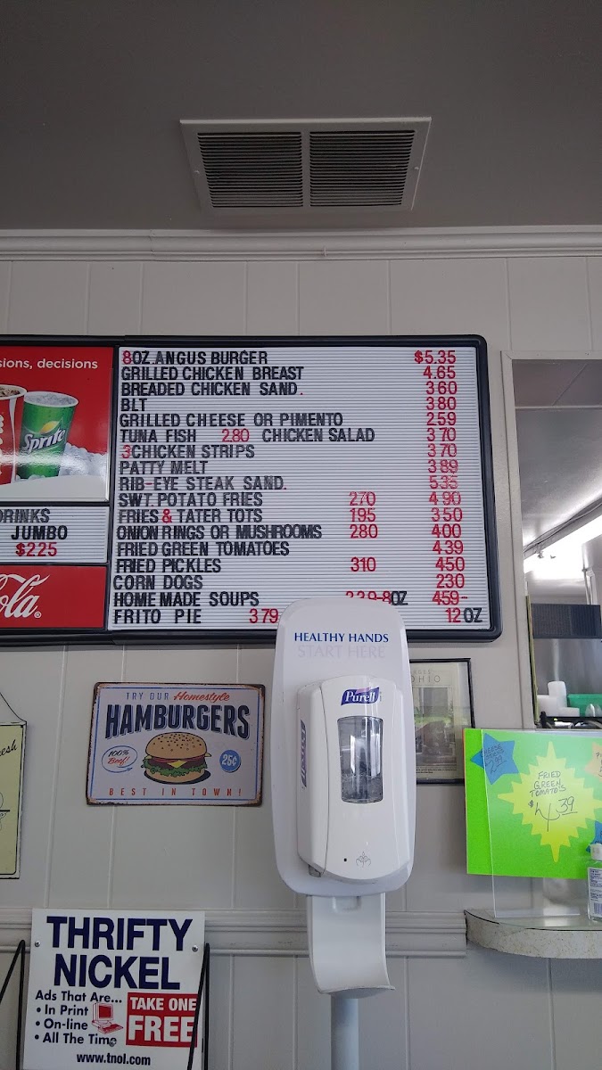 Menu Gary's Drive In-9